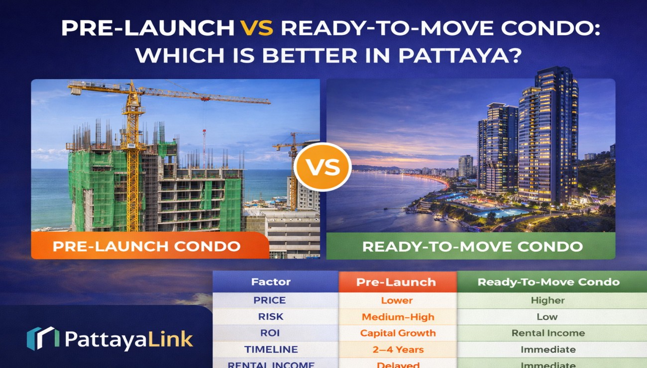 Pre-Launch vs Ready-to-Move Condo: Which Is Better in Pattaya?